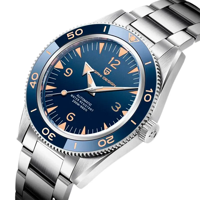 Pagani Design Seamaster Japan Automatic Blue Dial Men's Watch- PD-YS005